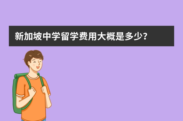 新加坡中学留学费用大概是多少？