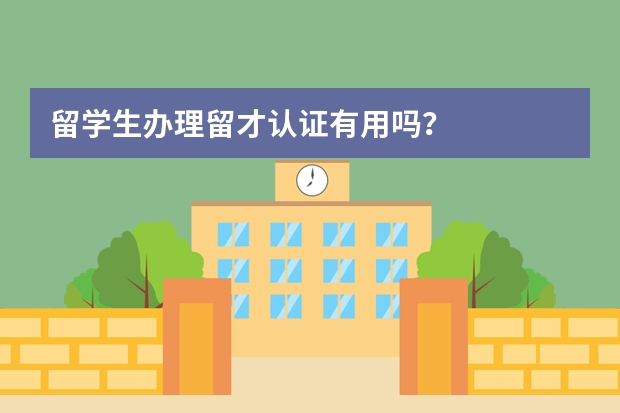 留学生办理留才认证有用吗？