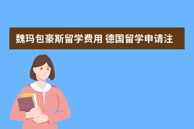 魏玛包豪斯留学费用 德国留学申请注意事项解读