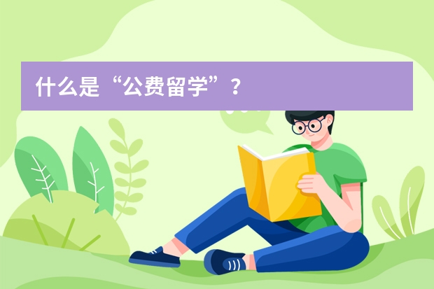 什么是“公费留学”？