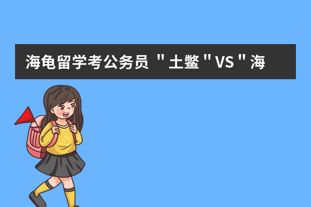 海龟留学考公务员 ＂土鳖＂VS＂海龟＂:创业有啥不同